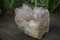 Natural Cascading White Phantom Smokey Quartz Clusters  x 3 From Luena, Congo - Toprock Gemstones and Minerals 