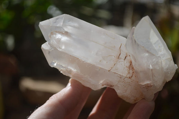 Natural Clear Quartz Crystal Specimens x 3 From Mpika, Zambia