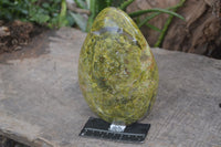 Natural Large Green Opal Standing Free Form  x 1 From Madagascar - Toprock Gemstones and Minerals 