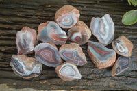 Polished Stunning Banded River Agate Nodules  x 12 From Sashe River, Zimbabwe - Toprock Gemstones and Minerals 