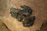 Natural Schorl Black Tourmaline Specimens With Hyalite On Some x 14 From Erongo, Namibia