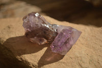 Natural Large Window Amethyst Crystal Specimens  x 12 From Chiredzi, Zimbabwe