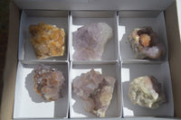 Natural Lovely Mixed Selection Of Spirit Quartz Clusters  x 6 From Boekenhouthoek, South Africa - Toprock Gemstones and Minerals 