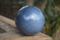 Polished Blue Lazulite Spheres  x 2 From Madagascar - Toprock Gemstones and Minerals 