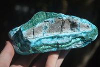 Natural Blue Chrysocolla On Silky Malachite Matrix  x 1 From Kulukuluku, Congo - Toprock Gemstones and Minerals 