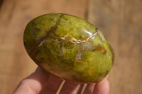 Polished  Green Opal Standing Free Forms  x 6 From Madagascar