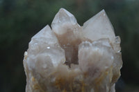 Natural Cascading White Phantom Smokey Quartz Clusters  x 3 From Luena, Congo - Toprock Gemstones and Minerals 