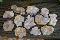 Natural Mixed Spirit Amethyst Quartz Clusters  x 12 From Boekenhouthoek, South Africa - Toprock Gemstones and Minerals 