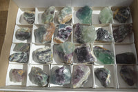 Natural Rough Watermelon Fluorite Cobbed Specimens  x 24 From Uis, Namibia