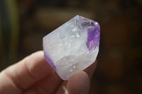 Polished Small Window Amethyst Points x 12 From Ankazobe, Madagascar