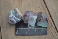 Natural Rough Watermelon Fluorite Cobbed Specimens  x 24 From Uis, Namibia