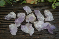 Natural Small Jacaranda Amethyst Specimens  x 12 From Mumbwa, Zambia - Toprock Gemstones and Minerals 