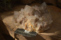 Natural Large Cascading White Phantom Smokey Quartz Cluster x 1 From Luena, Congo