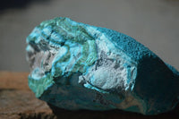 Natural Blue Chrysocolla On Silky Malachite Matrix  x 1 From Kulukuluku, Congo - Toprock Gemstones and Minerals 