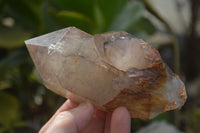 Natural Red Hematoid Quartz Clusters x 3 From Karoi, Zimbabwe