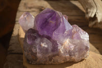 Natural Jacaranda Amethyst Clusters x 2 From Zambia