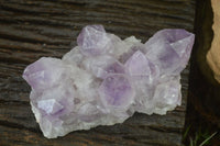 Natural Jacaranda Amethyst Clusters x 2 From Zambia