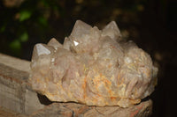 Natural Large Cascading White Phantom Smokey Quartz Cluster x 1 From Luena, Congo