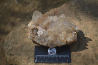 Natural Red Hematoid Quartz Clusters x 3 From Karoi, Zimbabwe