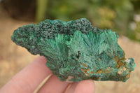 Natural Chatoyant Silky Malachite Specimens  x 3 From Congo - Toprock Gemstones and Minerals 