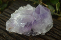 Natural Jacaranda Amethyst Clusters x 2 From Zambia