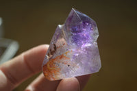 Polished Small Window Amethyst Points x 12 From Ankazobe, Madagascar