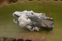 Natural Schorl Black Tourmaline Specimens With Hyalite On Some x 14 From Erongo, Namibia