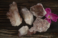 Natural Red Hematoid Phantom Quartz Clusters  x 5 From Karoi, Zimbabwe - TopRock