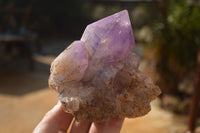 Natural Jacaranda Amethyst Clusters x 2 From Zambia