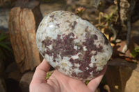 Polished Rubellite Pink Tourmaline Matrix Standing Free Forms x 2 From Namibia