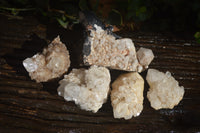 Natural Candle Quartz Clusters  x 5 From Madagascar