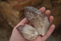 Natural Red Hematoid Phantom Quartz Clusters  x 5 From Karoi, Zimbabwe - TopRock