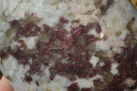 Polished Rubellite Pink Tourmaline Matrix Standing Free Forms x 2 From Namibia