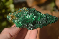 Natural Chatoyant Silky Malachite Specimens  x 3 From Congo - Toprock Gemstones and Minerals 