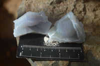 Natural Etched Blue Chalcedony Specimens  x 35 From Nsanje, Malawi