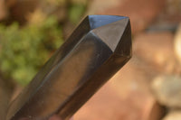 Polished  Black Basalt Points  x 3 From Antsirabe, Madagascar