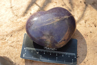 Polished Mixed Colour Intensity Purple Mica Lepidolite Hearts  x 6 From Madagascar - TopRock