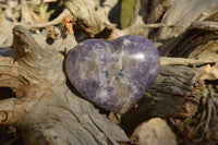 Polished Mixed Colour Intensity Purple Mica Lepidolite Hearts  x 6 From Madagascar - TopRock