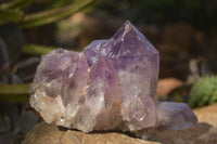 Natural Jacaranda Amethyst Clusters x 2 From Zambia