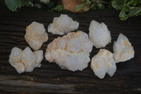 Natural "Cathedral Window" Cascading Quartz Specimens  x 7 From Madagascar - Toprock Gemstones and Minerals 