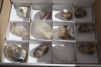 Natural Mixed Window Brandberg Quartz Crystals x 12 From Brandberg, Namibia