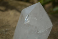 Polished Clear Quartz Crystal Points x 2 From Madagascar