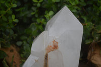 Polished Extra Large Triple Quartz Point  x 1 From Madagascar