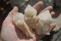 Natural Highly Selected Pineapple Candle Quartz Crystals  x 12 From Antsirabe, Madagascar - Toprock Gemstones and Minerals 