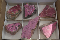 Natural Pink Salrose Cobaltion Dolomite Specimens  x 6 From Kakanda, Congo