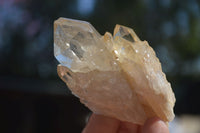 Natural Cascading White Phantom Smokey Quartz Crystal Clusters  x 13 From Luena, Congo - Toprock Gemstones and Minerals 