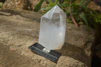 Polished Clear Quartz Crystal Points x 2 From Madagascar