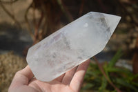 Polished Clear Quartz Crystal Points x 2 From Madagascar