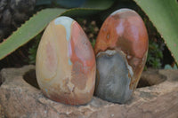 Polished Polychrome / Picasso Jasper Standing Free Forms  x 3 From Mahajanga, Madagascar - Toprock Gemstones and Minerals 