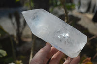 Polished Clear Quartz Crystal Points x 2 From Madagascar